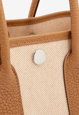 Neo Garden 23 in Sesame Negonda Leather and Toile H Viking Canvas with Palladium hardware