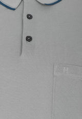 Piqures Sellier Collar Detail Polo T-shirt