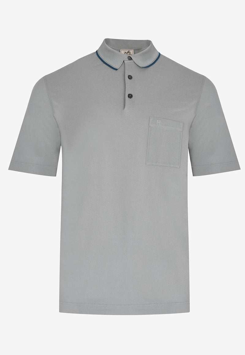 Piqures Sellier Collar Detail Polo T-shirt