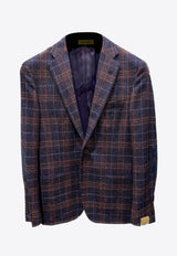 Single-Breasted Wool-Blend Blazer