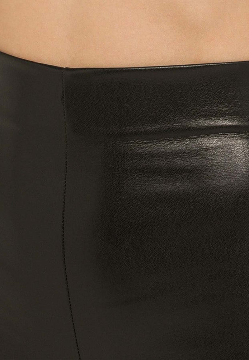 The Andamane Faux Leather Slim-Leg Pants T150417ATNP152/O_ANDAM-BLK