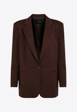 The Andamane Single-Breasted Wool-Blend Blazer Brown T163001ATNW037/P_ANDAM-HC