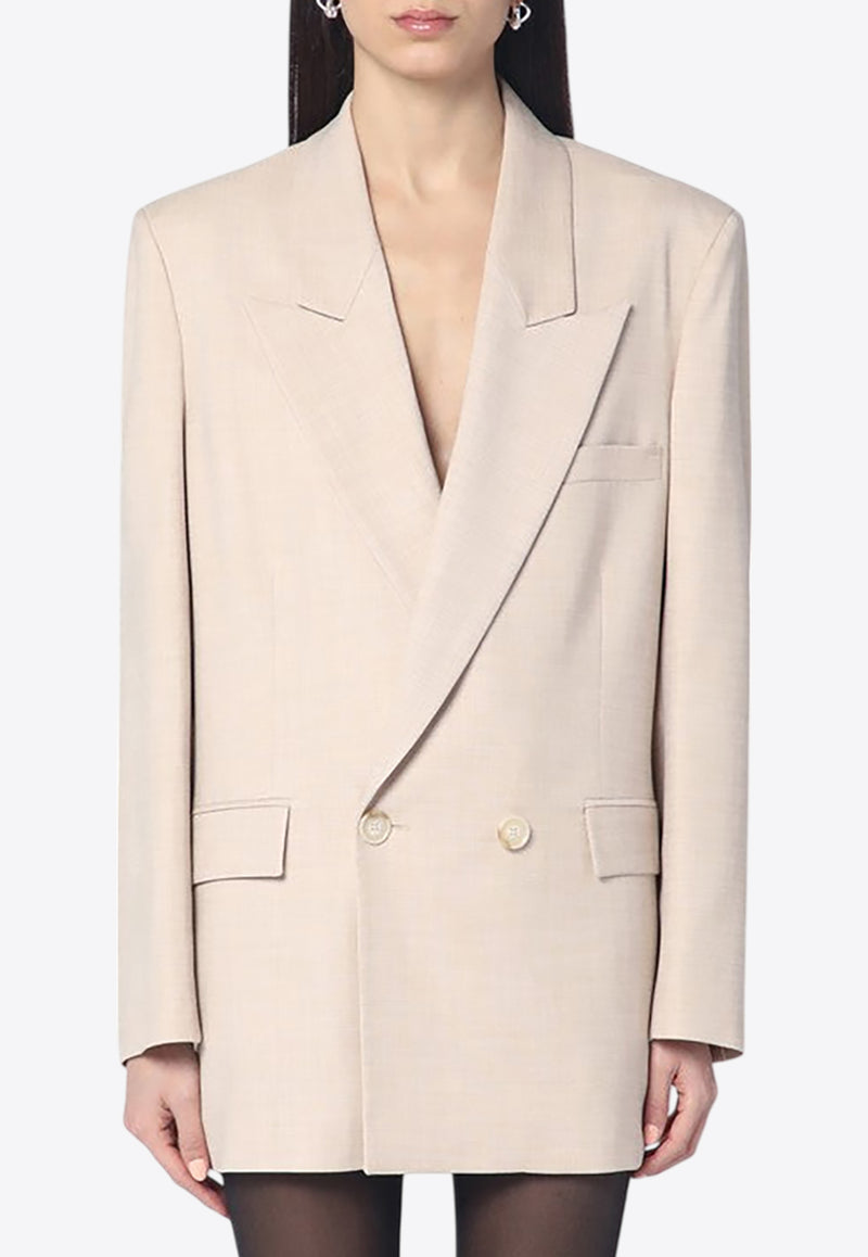 The Andamane Virginia Double-Breasted Blazer Sand T173025ATNP246/Q_ANDAM-SA