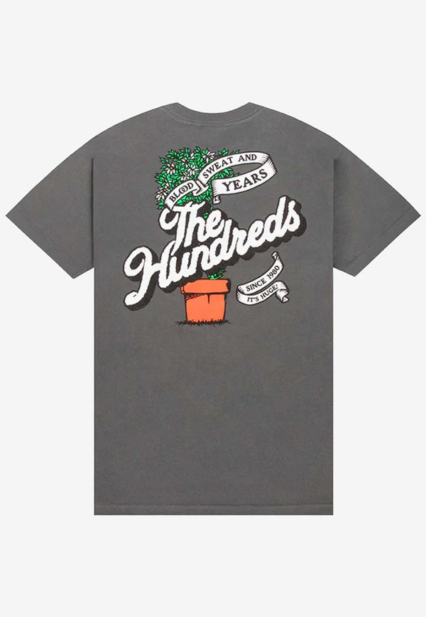 The Hundreds Rooted Slant Printed T-shirt Gray T24P101022- R00004GREY