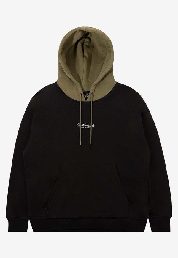 The Hundreds Rich Logo Embroidered Hooded Sweatshirt Black T24P102007- R000099BLACK