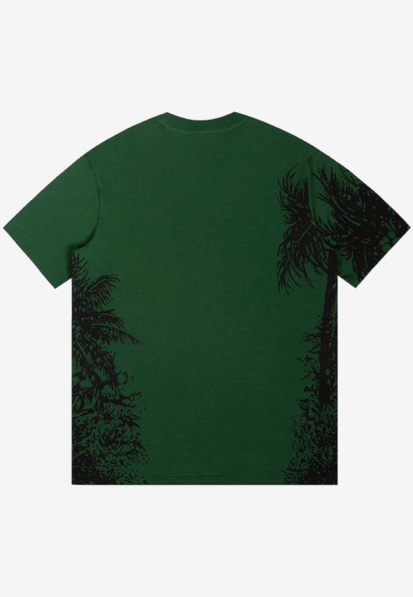 The Hundreds Jungle Print T-shirt Green T24P209003- R00025GREEN