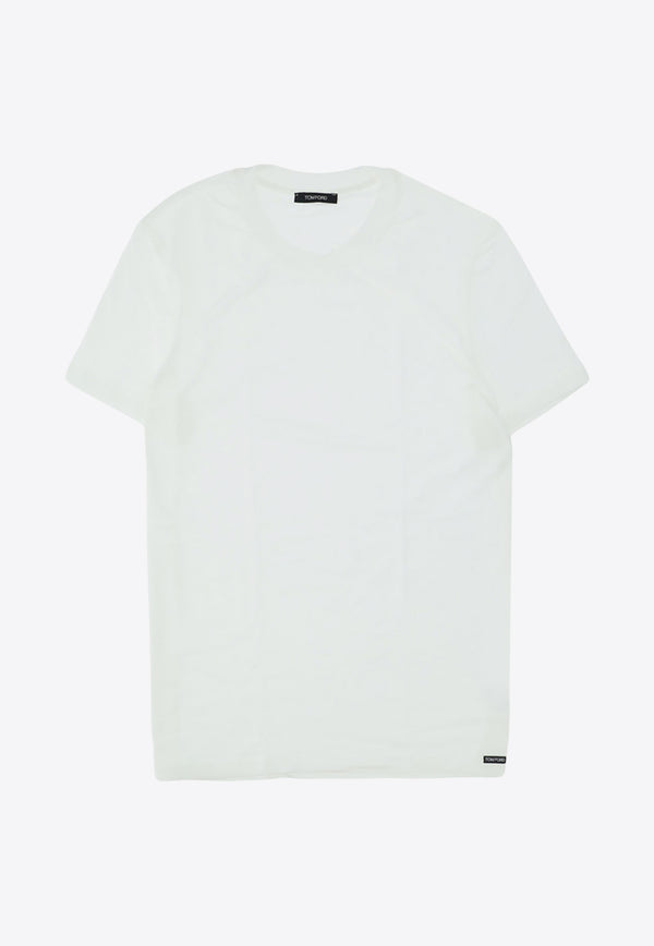 Tom Ford Basic Crewneck T-shirt White T4M081410_000_100