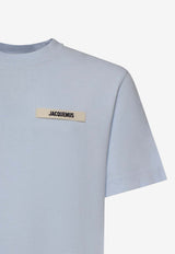 Jacquemus Gros Grain Logo T-shirt Light Bue
