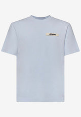 Jacquemus Gros Grain Logo T-shirt Light Bue