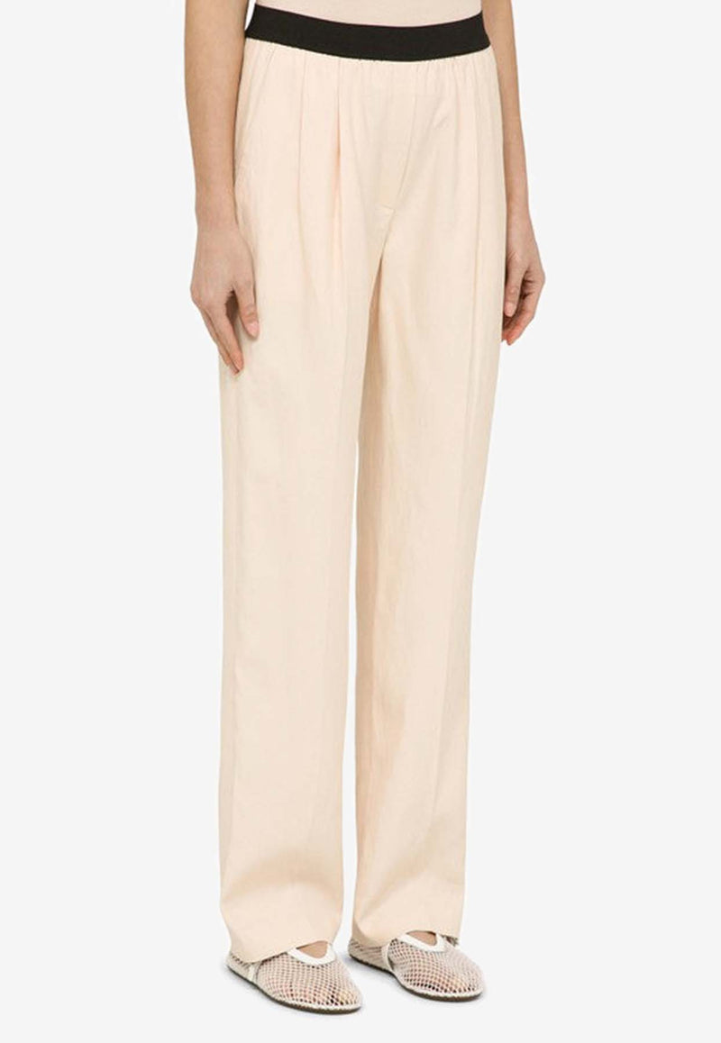 Loulou Studio Takaroa Straight Linen-Blend Pants Cream TAKAROAVI/O_LOULO-CR