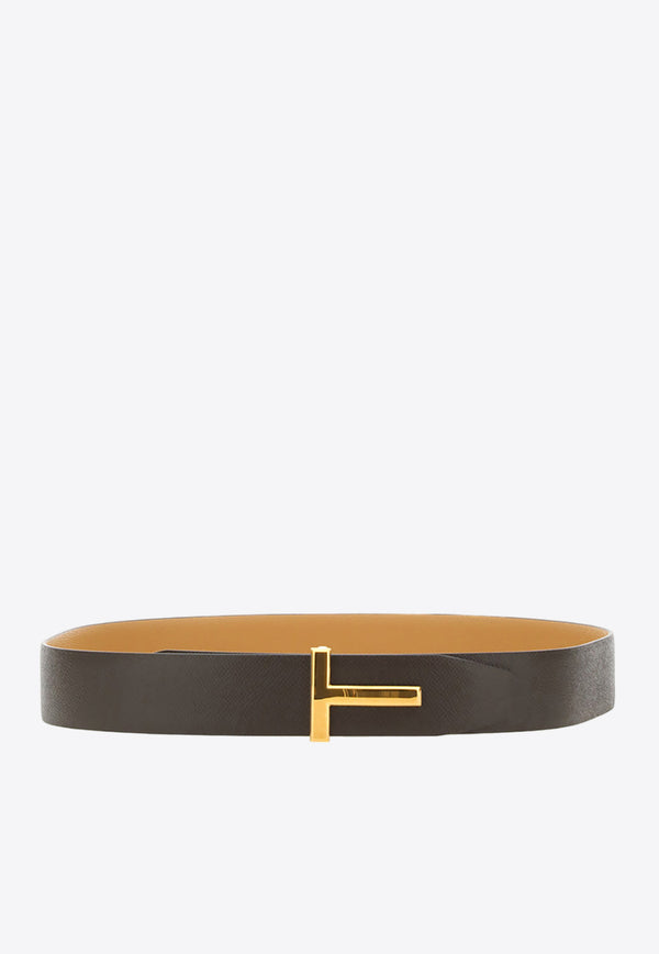 Tom Ford T Icon Reversible Leather Belt Brown TB178_LCL220G_3BJ02