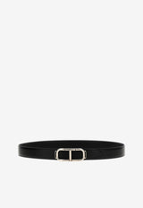 Tom Ford Logo Leather Belt TB297-LCL311Y 1N001 Black