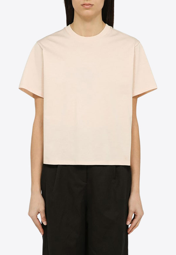 Loulou Studio Short-Sleeved Crewneck T-shirt in Silk Blend TELANTOCO/O_LOULO-CR
