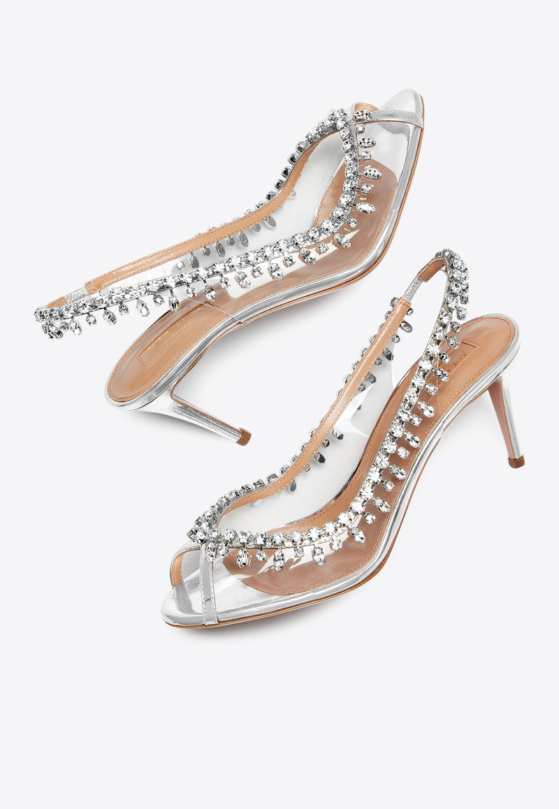 Aquazzura Temptation 75 Crystal-Embellished Sandals TEMMIDS1-SPP-CCC