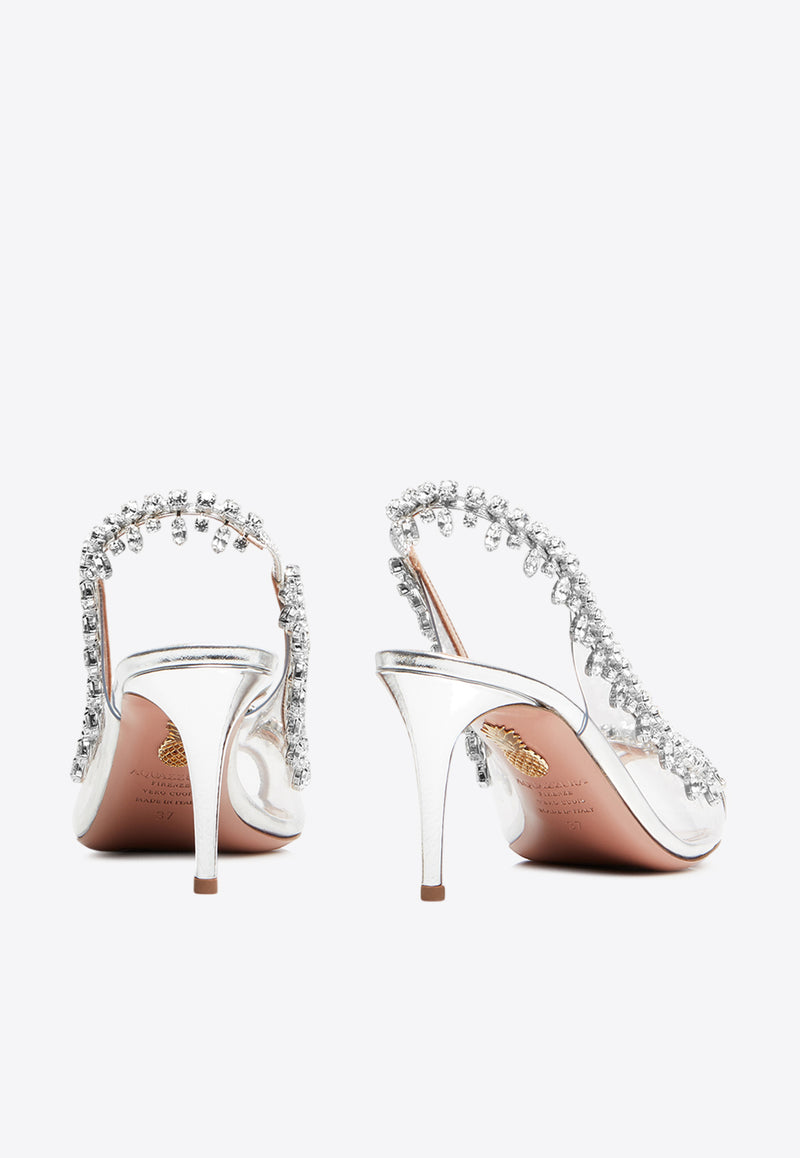 Aquazzura Temptation 75 Crystal-Embellished Sandals TEMMIDS1-SPP-CCC