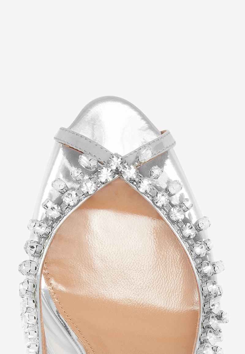 Aquazzura Temptation 75 Crystal-Embellished Sandals TEMMIDS1-SPP-CCC