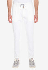 Eleventy Drawstring Track Pants White