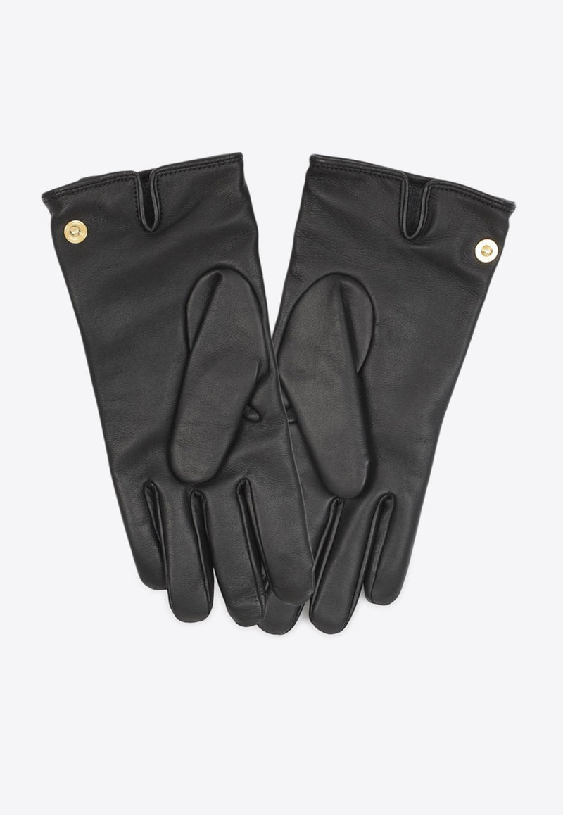 Tom Ford Logo Leather Gloves TG773-LSP028G 1N001 Black