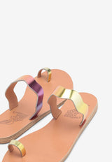Ancient Greek Sandals Thasos Toe-Ring Flat Sandals Multicolor THASOSLE/M_ANCIE-TS