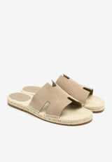 Antigua Espadrille in Beige Sable Suede