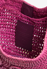 Summer Banana Woven-Raffia Hobo Bag