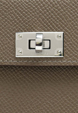 Kelly Multipocket To Go Pouch in Etoupe Epsom with Palladium Hardware