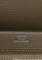 Kelly Multipocket To Go Pouch in Etoupe Epsom with Palladium Hardware
