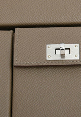 Kelly Multipocket To Go Pouch in Etoupe Epsom with Palladium Hardware