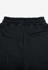 Nocturnal Tiger Embroidered Shorts