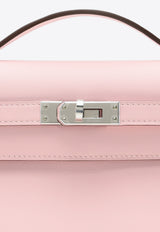 Kelly Pochette Clutch Bag in Rose Sakura Swift with Palladium Hardware