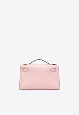 Kelly Pochette Clutch Bag in Rose Sakura Swift with Palladium Hardware