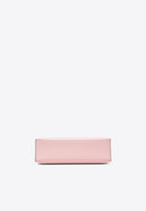 Kelly Pochette Clutch Bag in Rose Sakura Swift with Palladium Hardware