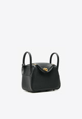 Mini Lindy II in Black Clemence with Gold Hardware