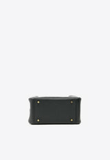 Mini Lindy II in Black Clemence with Gold Hardware