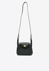 Mini Lindy II in Black Clemence with Gold Hardware