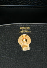 Mini Lindy II in Black Clemence with Gold Hardware