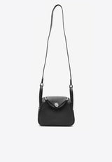 Mini Lindy II in Black Clemence Leather with Palladium Hardware