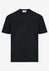 H Embroidered Short-Sleeved T-shirt