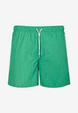"H Fantome" Print Swim Trunks