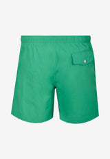 "H Fantome" Print Swim Trunks