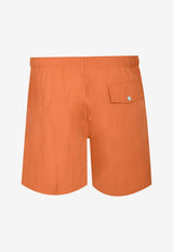 "H Fantome" Print Swim Trunks