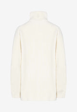 "H" Wool Knit Cardigan