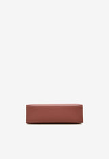 Kelly Pochette Clutch Bag in Rouge H Swift Leather with Gold Hardware