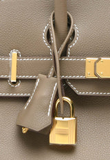 Birkin Shoulder Light 29 in Etoupe Evercolor Leather with Gold Hardware