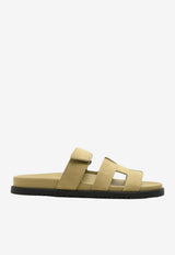 Chypre Sandals in Beige Albatre Suede