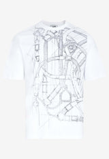 "Cavalcadour Griffone" Embroidery T-Shirt