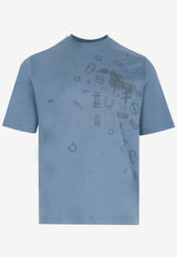 "Fragments Equestre" Print T-Shirt