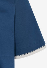 "Piqures Sellier" Sleeves Detail T-Shirt