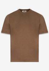 "Piqures Sellier" Sleeves Detail T-Shirt