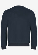 "Ex-Libris" Print Pullover Sweatshirt